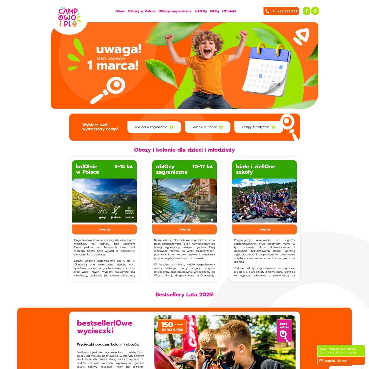 Realizacja strony internetowej campowo.pl – Serwis24