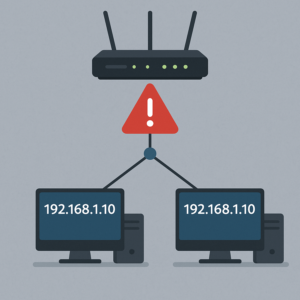 co sie stanie jak 2 komputery ma ten sam adres ip