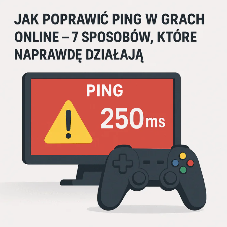 za duży ping