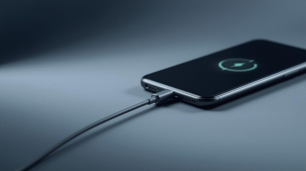 ładujący się telefon