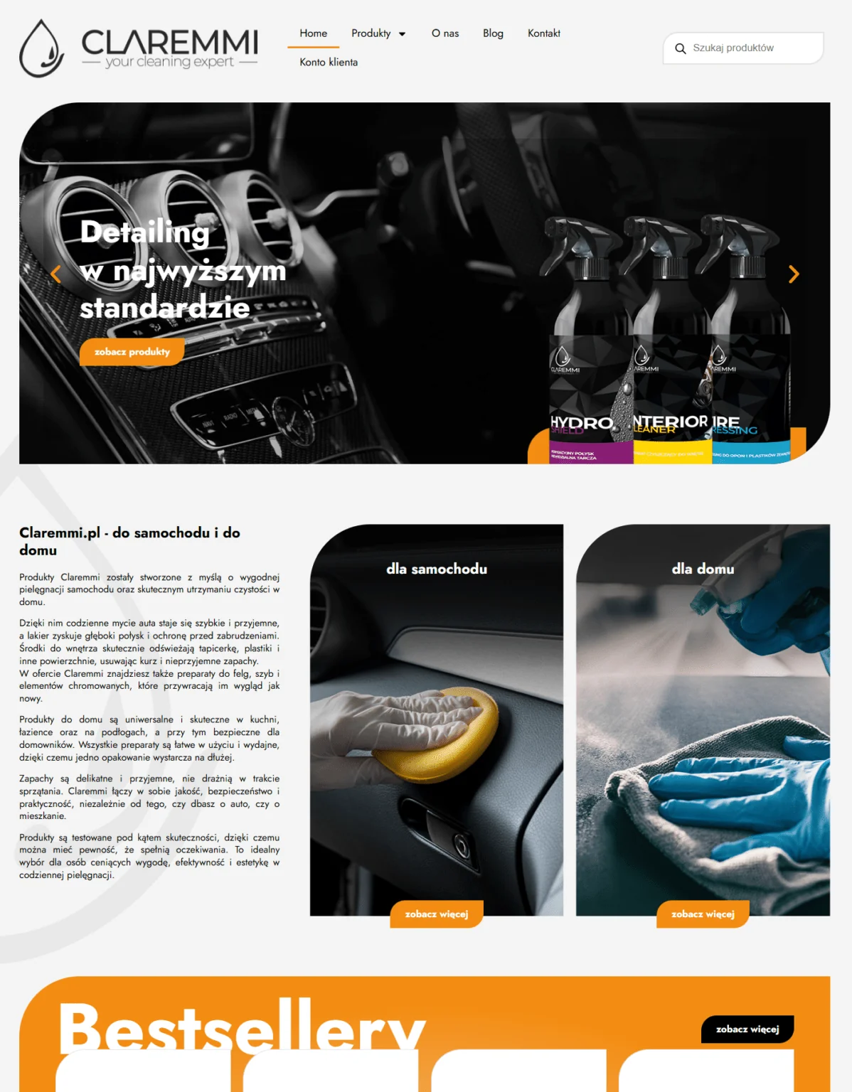 Realizacja strony internetowej claremmi.pl – Serwis24